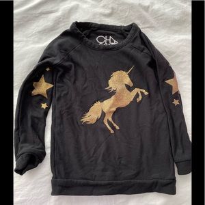 Chaser black lightweight sweatshirt. Size 6